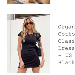 Princess Polly Organic Cotton Gracie Mini Dress - Ribbed